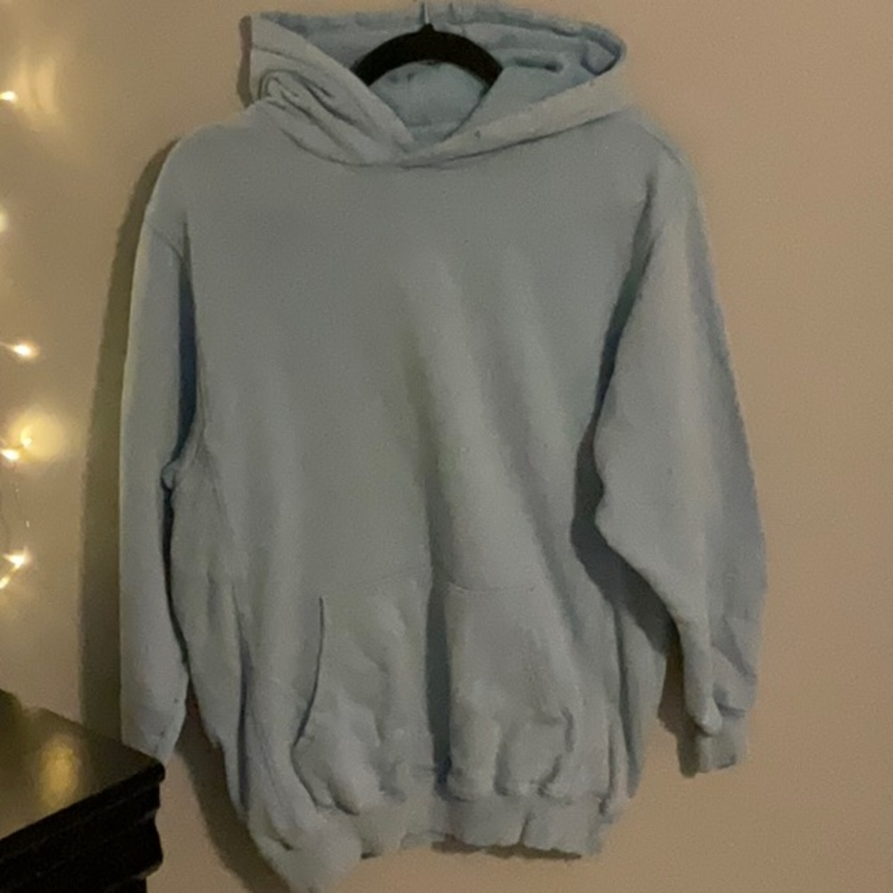 13. Aerie Distressed Blue Hoodie